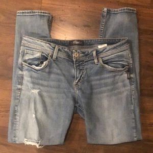 COPY - Silver SAM crop jeans